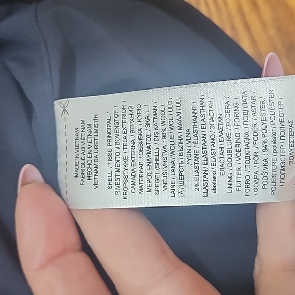 Lauren Ralph Lauren Navy Blue Wool Double Breasted Blazer Sz 14 EUC - Picture 8 of 10